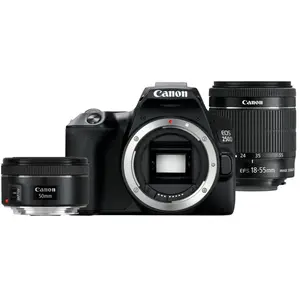 CANON EOS 250D BLACK +18-55MM IS STM + 50 MM F/1.8S pas cher