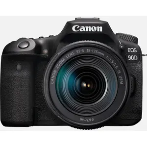 Appareil photo Canon Appareil photo reflex EOS 90D + objectif EF-S18-135mm f/3.5-5.6 IS USM pas cher