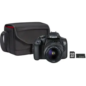 Comparateur de prix : CANON Appareil photo + Accessoires EOS 2000D 18-55DC + Fourre-tout + Carte