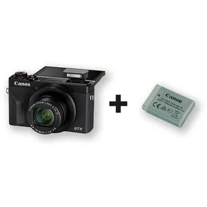 Comparateur de prix : Compact pour Vlogging Canon PowerShot G7X Mark III Noir + 2éme batterie