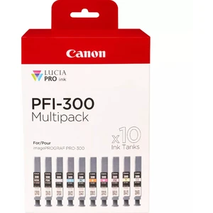 Comparateur de prix : Conso imprimantes - CANON - PFI300 - Multipack / 14.4 ml 4192C008