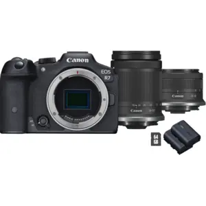 Appareil photo hybride Canon EOS R7 + objectif RF-S 18-150mm F3.5-6.3... pas cher