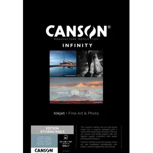 Papier mat Canson Infinity Edition Etching Rag II 310 g/mÂ² A3+, 25 fe...