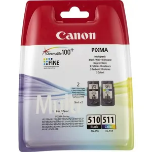 Comparateur de prix : CANON Pack de 2 cartouches d'encre PG-510 / CL-511 Noir + Couleur