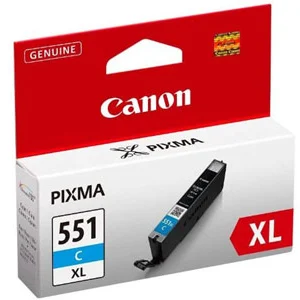 CANON Cartouche d'encre CLI-551C XL grande capacité Cyan (CLI551XL) pas cher