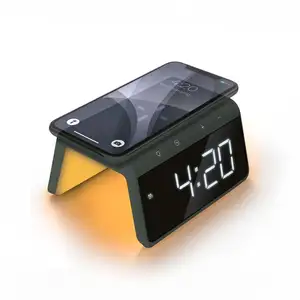 Comparateur de prix : Réveil - Caliber HCG019QI-BA - Chargement sans fil Double alarm 75 x 199 x 140 mm Noir