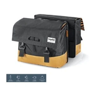 Comparateur de prix : Urban Proof double sacoche 40 litres de polyéthylène gris/jaune