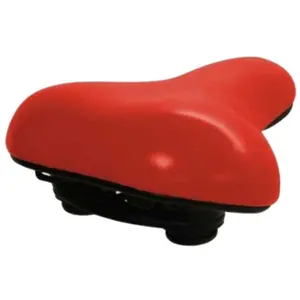 Comparateur de prix : Selle de vélo Dutch Perfect 2601 Rouge pour homme - Montage facile - Caoutchouc naturel - Durable