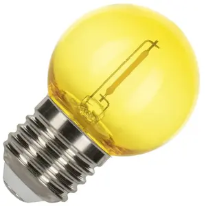 Bailey 5x Ampoule Spherique Jaune | LED Filament 0,6W | E27 PlastiqueVendu parampoulepascher
