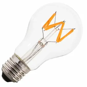 Comparateur de prix : Bailey Bai led filament wave standard a60 e27 5.2W 2200k clair 370lm (33w) gradable