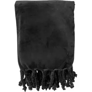 Dutch Decor Plaid Florijn - Noir 150x200 cm pas cher