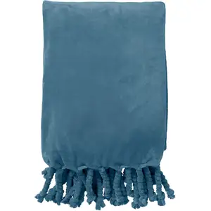 Dutch Decor Plaid Florijn - Bleu 150x200 cm pas cher