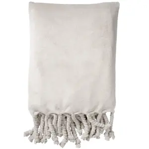 Dutch Decor Plaid Florijn - Blanche 150x200 cm pas cher