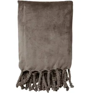 Dutch Decor Plaid Florijn - Marron 150x200 cm pas cher