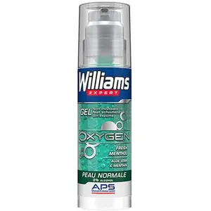 Comparateur de prix : GEL À RASER PEAUX NORMAL OXYGEN MENTHOLÉ WILLIAMS