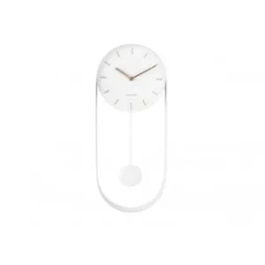 Comparateur de prix : Horloge murale acier Karlsson Pendulum Charm 50x20x4,8 cm