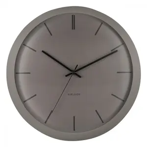 Comparateur de prix : Karlsson - Horloge ronde en métal Nirvana Globe 40 cm Gris foncé