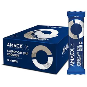 Comparateur de prix : Amacx Boîte De Barres énergétiques Coco Avoine 50g 12 Unités One Size