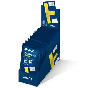 Comparateur de prix : Boisson Amacx Energy Drink On the Go goût citron (12x31g)