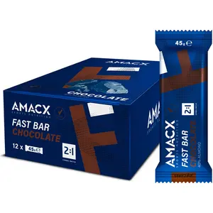 Comparateur de prix : Barre énergétique Amacx Fast Bar goût chocolat (12 unités)