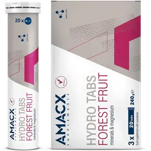 Comparateur de prix : Comprimés Amacx Hydro Tabs goût fruits des bois (3 unités)