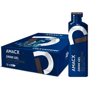 Comparateur de prix : Gel énergétique Amacx Drink Gel goût cola avec caféine 60 ml (12 unités)