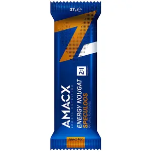 Barre énergétique Amacx Energy Nougat Bar saveur spéculoos (12 unités)Vendu pardeporvillage