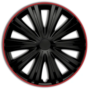Comparateur de prix : AutoStyle enjoliveurs Giga 15 pouces ABS noir / rouge lot de 4