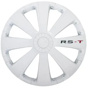 AUTO-STYLE Jeu de 4 Enjoliveurs Rs-T 14'' Blanc pas cher