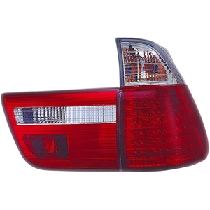 AUTO-STYLE Set de feux arrière LED compatible avec BMW X5 E53 2000-2002 - Rouge/Claire