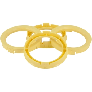 TPI Anneaux de centrage 76.1->58.1mm Jaune 4 pièces TP760581Vendu parpiecesauto.fr
