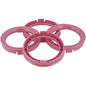Anneaux de centrage TPI 70.4->66.6mm Rose 4 pièces TP760641Vendu parpiecesauto.fr