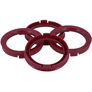 Anneaux de centrage TPI 63.3->56.1mm Rouge 4 pièces TP633561Vendu parpiecesauto.fr