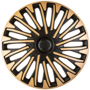 AutoStyle Jeu d'enjoliveurs 4 pièces Soho 13 pouces noir / or PP5413GBVendu parpiecesauto.fr