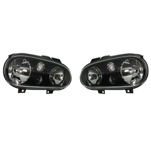 AUTO-STYLE Jeu de phares pour Volkswagen Golf IV 1998-2003 - Noir - sauf feux antibrouillard DLVWK02