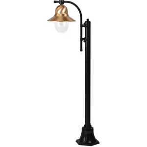 K.S. Verlichting Lampadaire d'extérieur Toscane à 1 lampe. 150 cm, noi...Vendu parluminaire