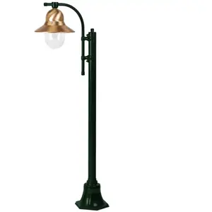 K.S. Verlichting Lampadaire d'extérieur Toscane à 1 lampe. 150 cm, vertVendu parluminaire