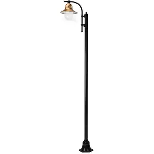 K.S. Verlichting 1 lampe sur mât Toscane 240 cm, noirVendu parluminaire