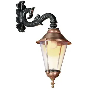 K.S. Verlichting Hoorn - applique d'extérieur, douille en bas, noirVendu parluminaire