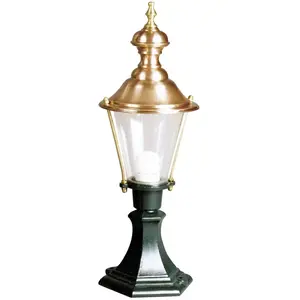 K.S. Verlichting Luminaire pour socle Luuk, vert/cuivre, hauteur 56 cmVendu parluminaire