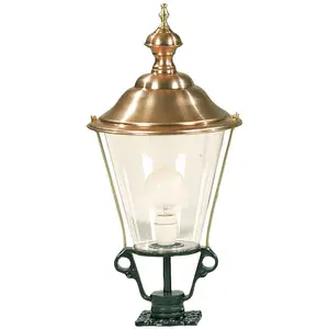 K.S. Verlichting Borne lumineuse K3B avec couvercle en cuivre, vertVendu parluminaire