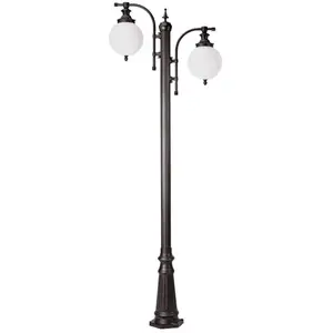 K.S. Verlichting Lampadaire d'extérieur Madeira à 2 lampes anthraciteVendu parluminaire