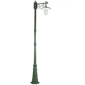 K.S. Verlichting Lampadaire d'extérieur Louvre vert/clairVendu paramazon