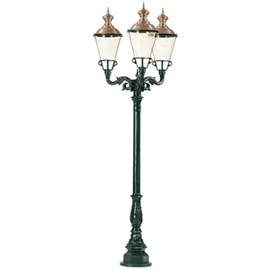 K.S. Verlichting Lampadaire d'extérieur Parijs à 3 lampes, noirVendu parluminaire