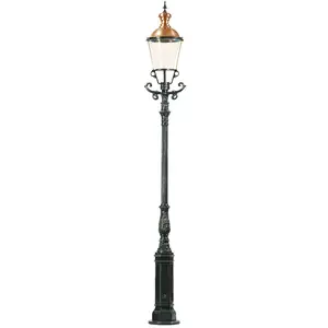 K.S. Verlichting Noble lampadaire d'extérieur DÜSSELDORF, noirVendu parluminaire
