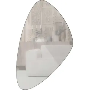 WOOOD Petit miroir en métal noir 50x80 pas cher