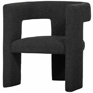 WOOOD Fauteuil 63x62x71 cm en tissu bouclette gris foncéVendu parslowood-interior