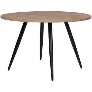 WOOOD Table à manger ronde en bois 4 personnes, Ø120 cm pas cher