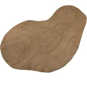 WOOOD Tapis en polyester marron pas cher