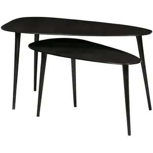 Drawer BePureHome 2 tables basses en métal - Noir pas cher